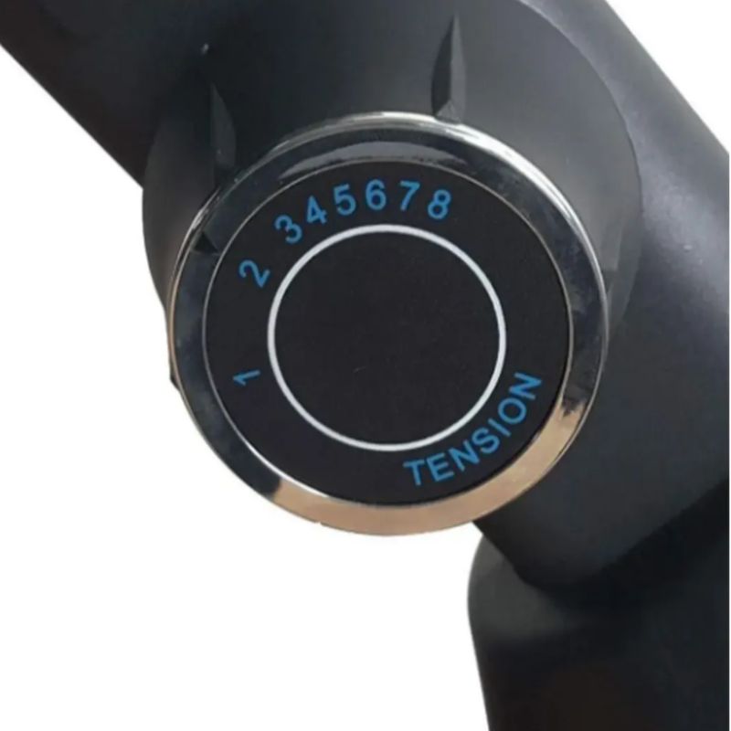 Bicicleta ergométrica horizontal Prime Comfort Bonafit preta vista lateral