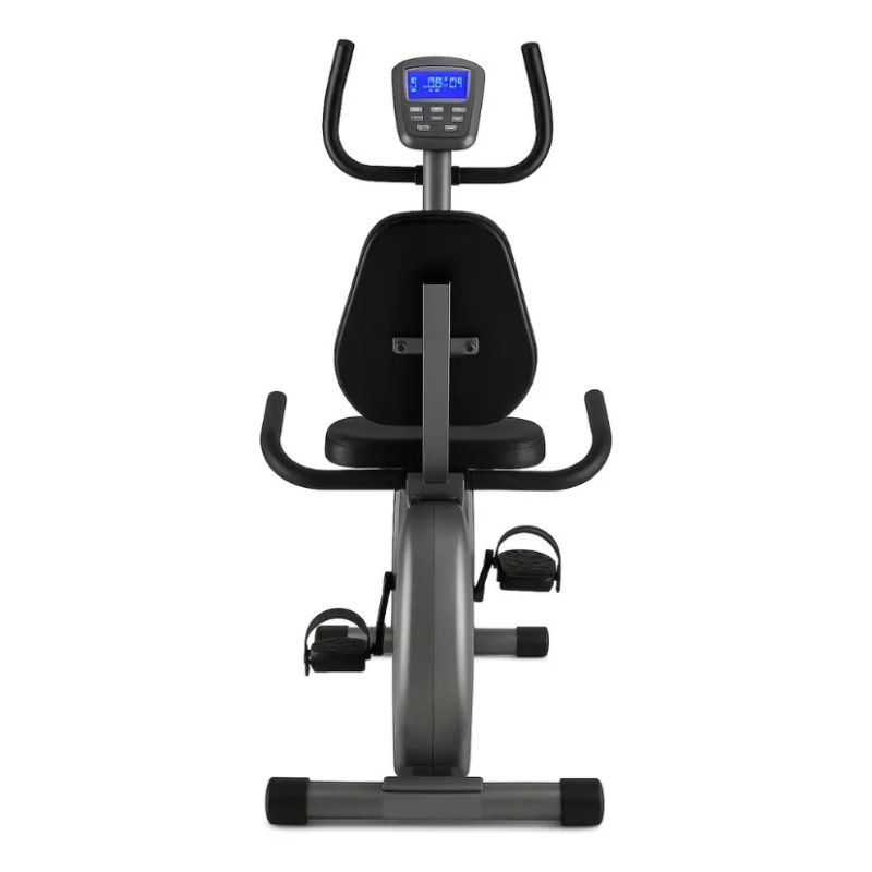 Painel digital da Kikos KR56 com sensores de batimento cardíaco Hand Grip no guidão