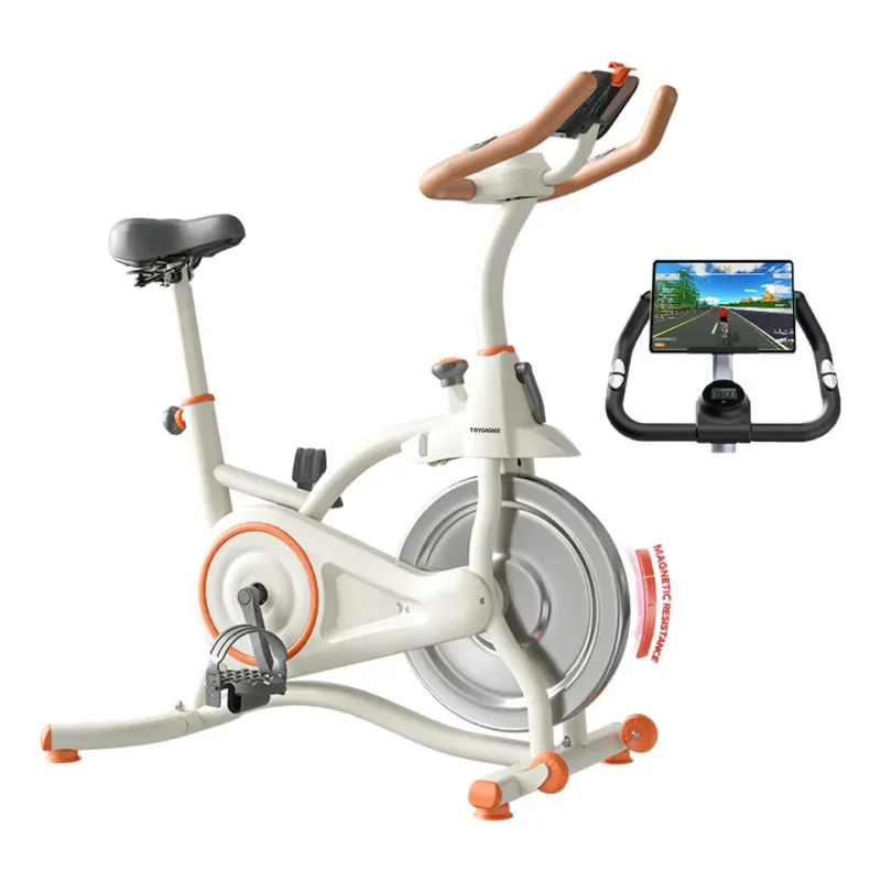 Bicicleta Ergometrica Magnetica Silenciosa 150kg Com Suporte Para Tablet