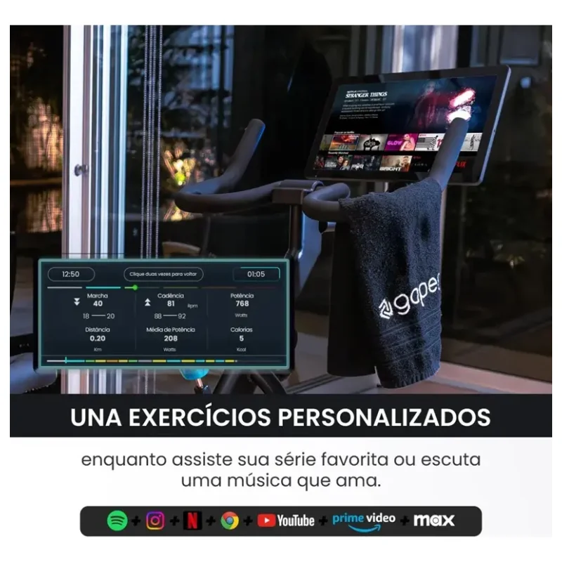 Bicicleta Ergometrica Smart Bike Goper Com Tela 154