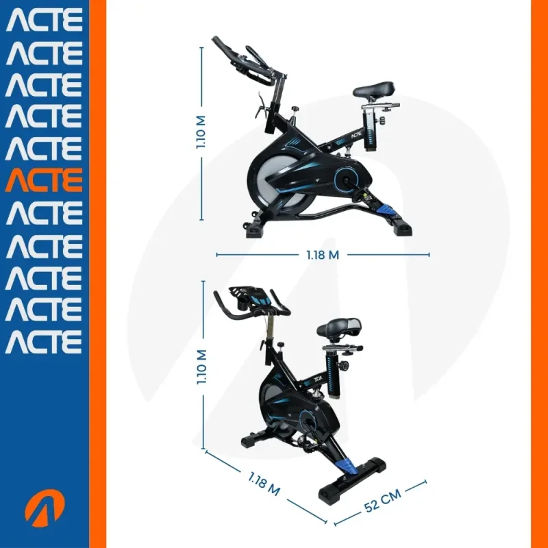 Bicicleta Ergometrica Spinning Acte Sports E17 Mecanica 13kg