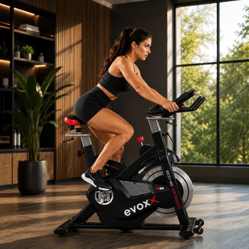 Bicicleta Ergometrica Spinning Evox X6 Eletromagnetica 20kg - Imagem de detalhe 2