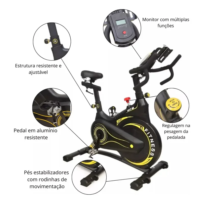 Bicicleta Ergometrica Spinning Kht Sb 2301
