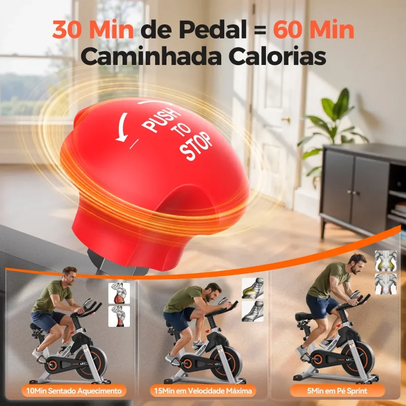 Bicicleta Ergometrica Spinning Yosuda Fed 16kg Magnetica