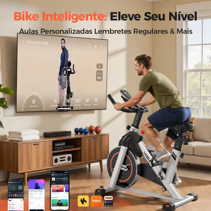 Bicicleta Ergometrica Spinning Yosuda Fed 16kg Magnetica