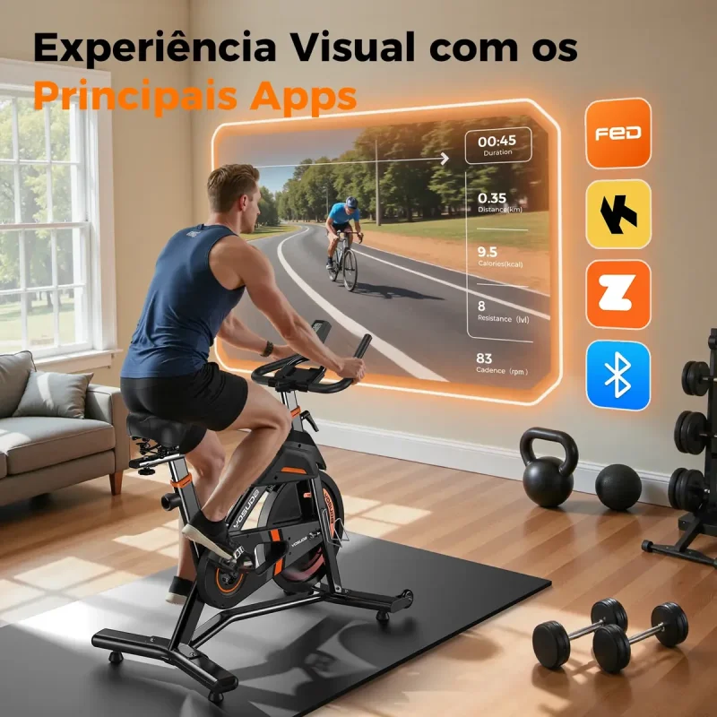Bicicleta Ergometrica Spinning Yosuda Fed Magnetica 23kg