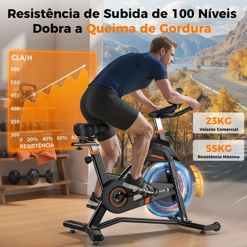 Bicicleta Ergometrica Spinning Yosuda Fed Magnetica 23kg