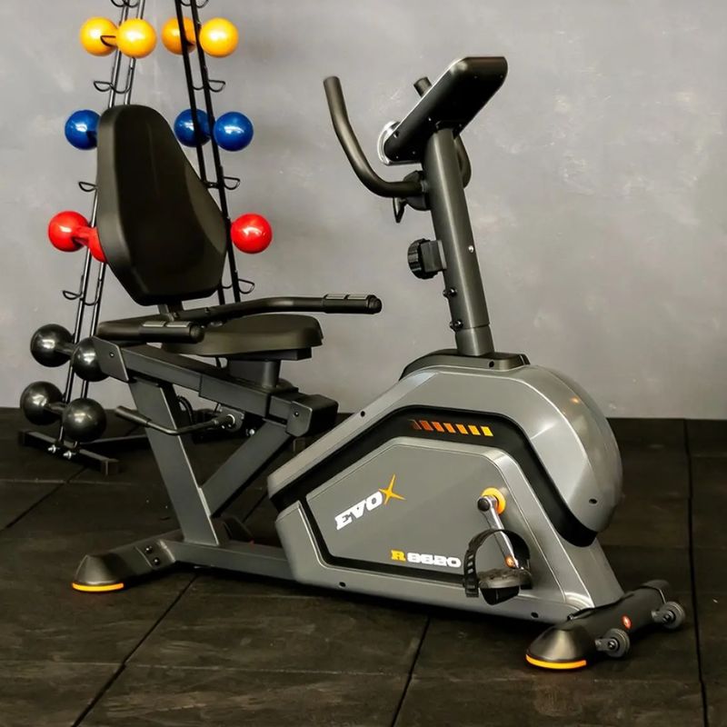Bike Ergométrica Horizontal Magnética Evox Deluxe R8620
