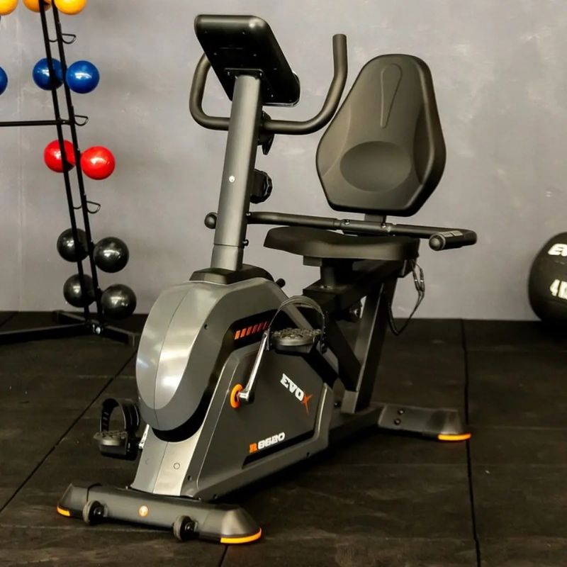 Bike Ergométrica Horizontal Magnética Evox Deluxe R8620