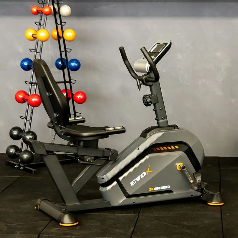Bike Ergométrica Horizontal Magnética Evox Deluxe R8620