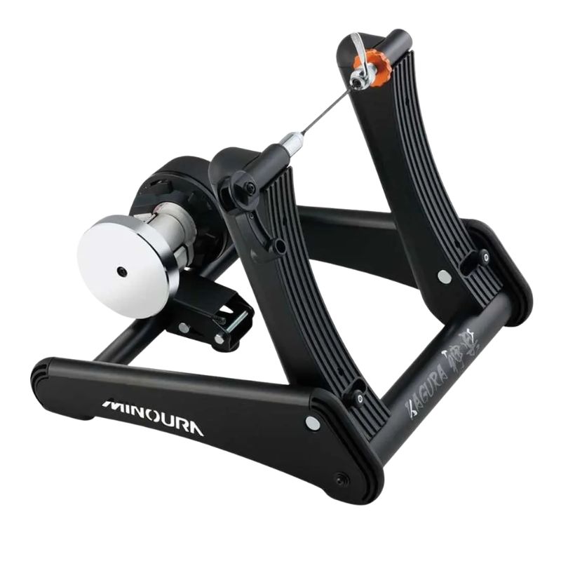 Detalhe da fixação Direct Drive e estrutura dobrável do Minoura Kagura LST9200