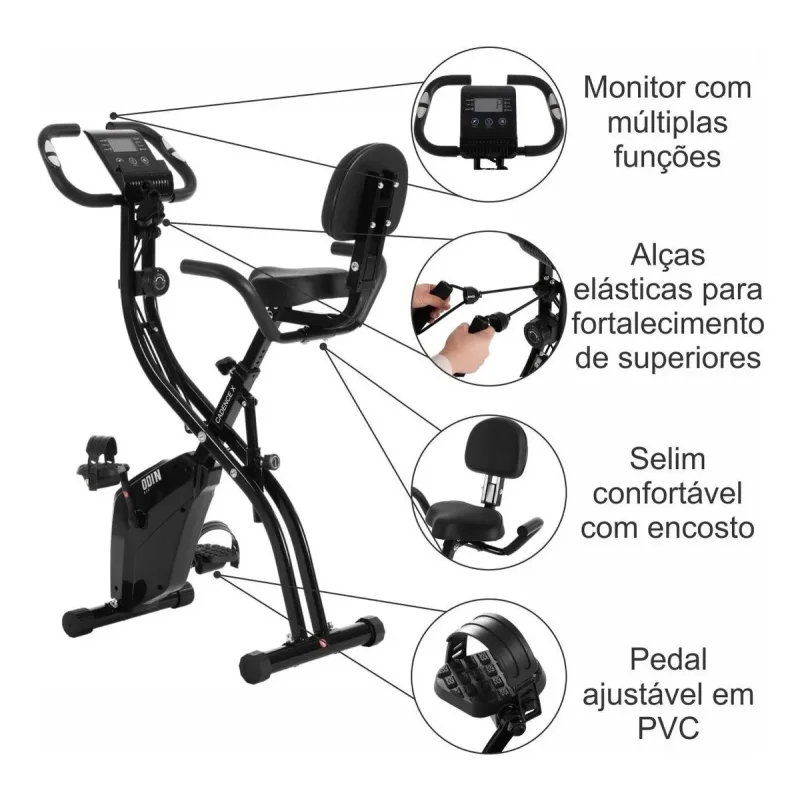 Bicicleta Ergometrica Dobravel Odin Fit Cadence X