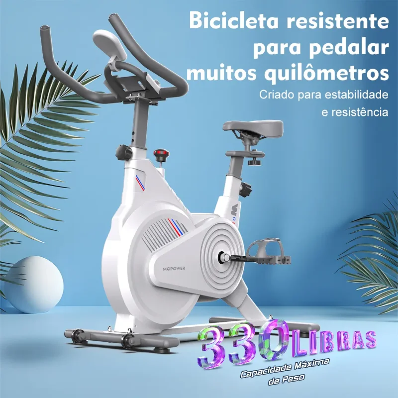 Bicicleta Ergometrica Spinning Mecanica Python Fly Branca