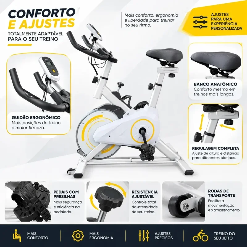 Bicicleta Ergometrica Spinning Nakasaki Nk7101ba 0kg