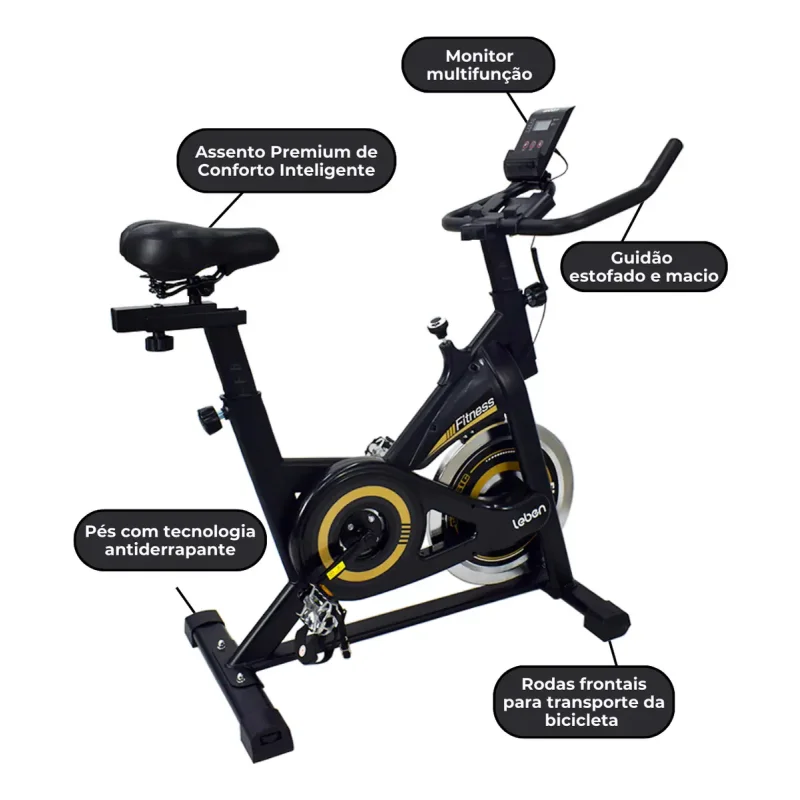 Bicicleta Ergometrica Spinning Trinity 5kg Leben