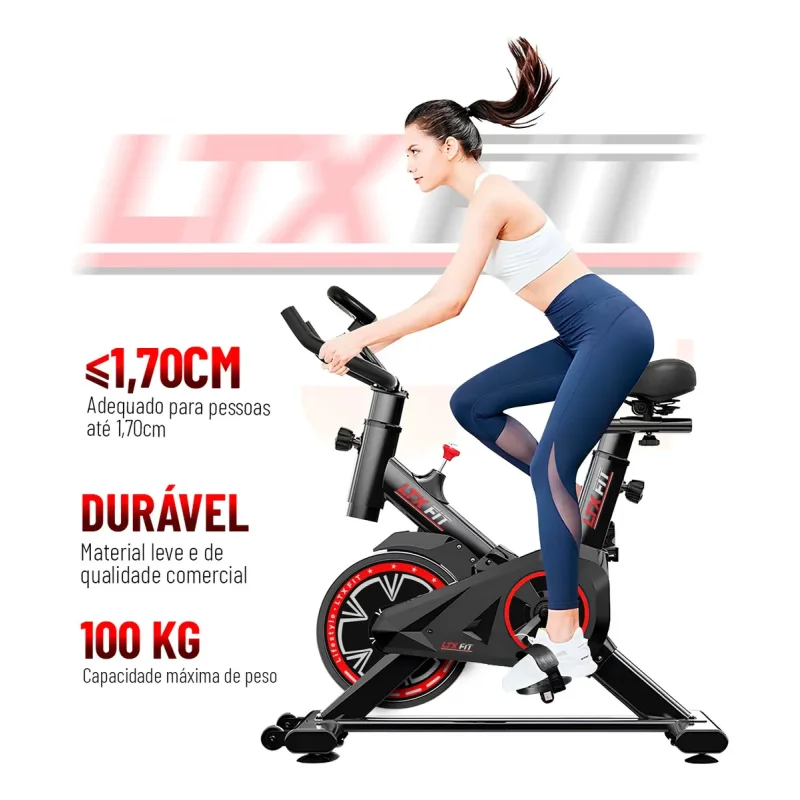 Bicicleta Spinning Ltx Fit Lt311s Roda De Inercia 3kg