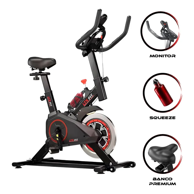 Bicicleta Spinning Ltx Fit Lt311s Roda De Inercia 3kg