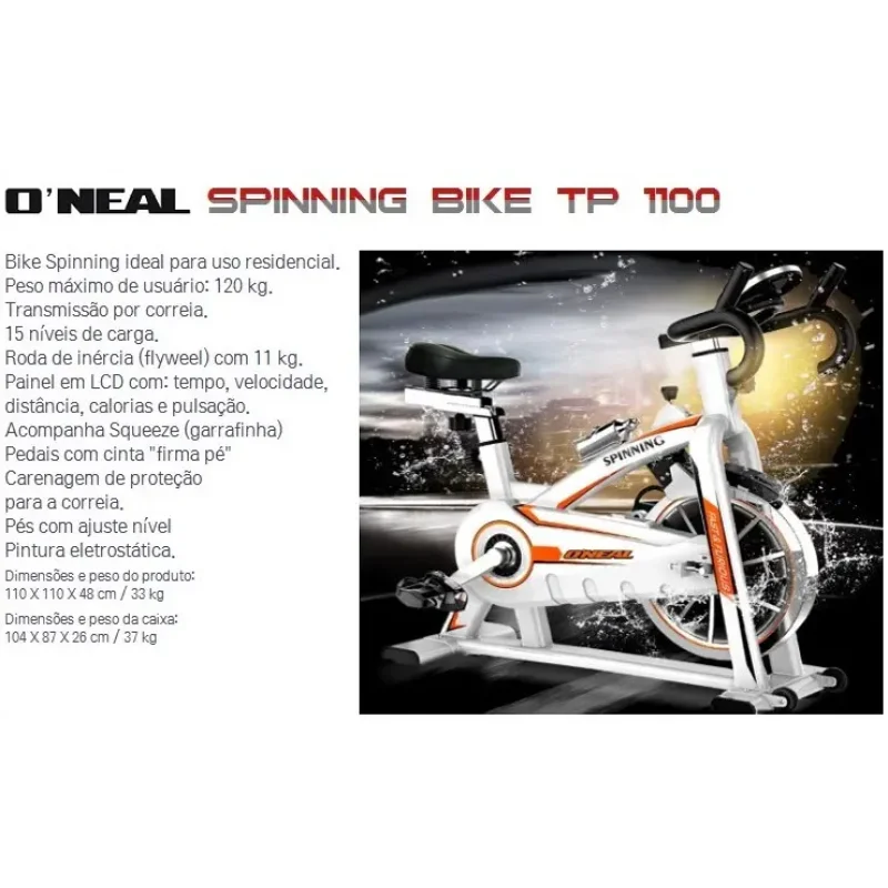 Bicicleta Spinning Oneal Tp 1100 Magnetica 15 Niveis 11kg