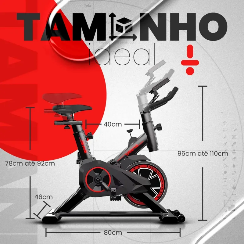 Bicicleta Spinning Sagatini Bike Premium Aco Reforcado