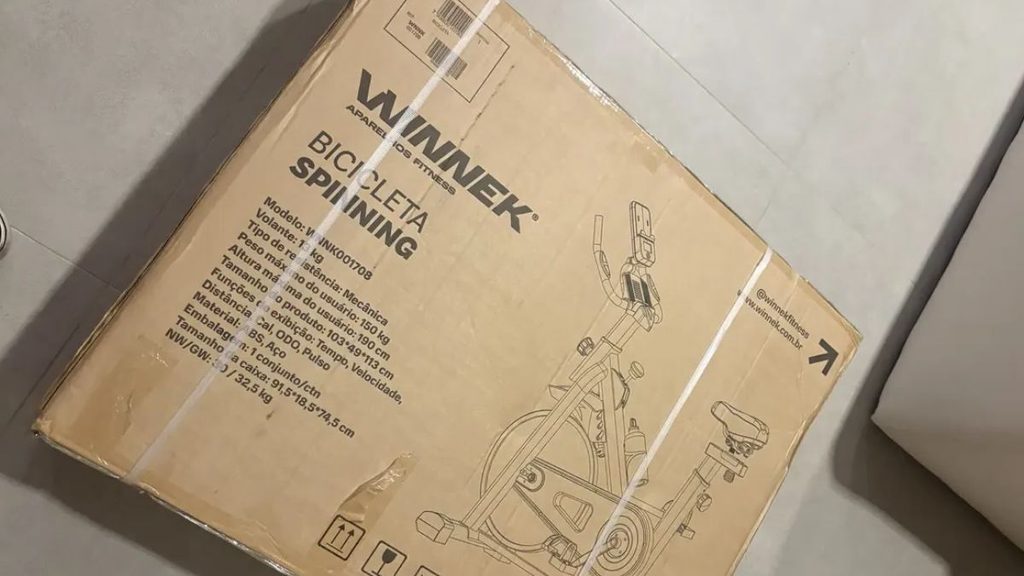 caixa da Bicicleta Spinning Winnek 13kg