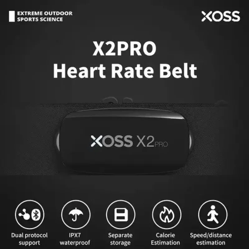 Cinta Cardiaca Xoss X2 Pro Bluetooth Ant Recarregavel