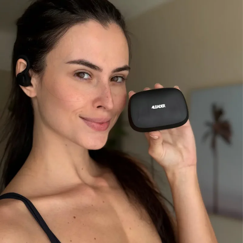 Fone Bluetooth 4leader 4l Sport Esportivo Com Gancho