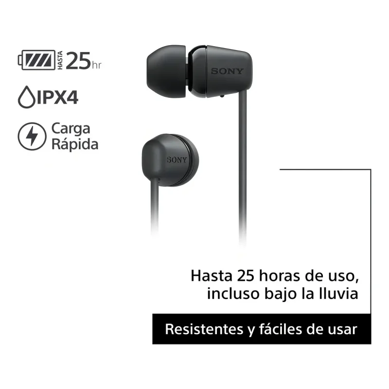 Fone Bluetooth Sony Wi C100 Neckband Preto