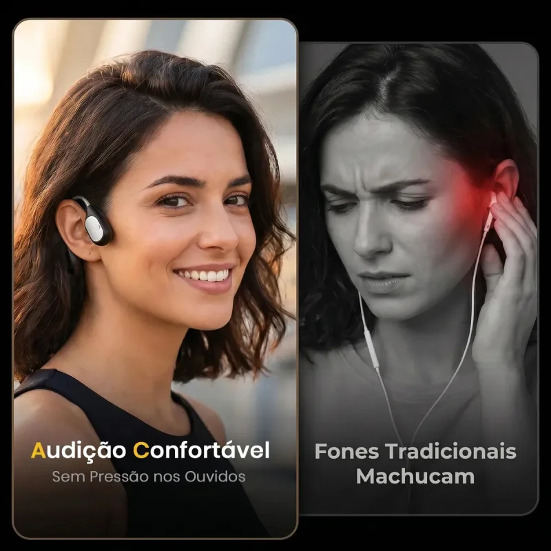 Fone De Conducao Ssea Daoyee Bluetooth 54 Esportivo