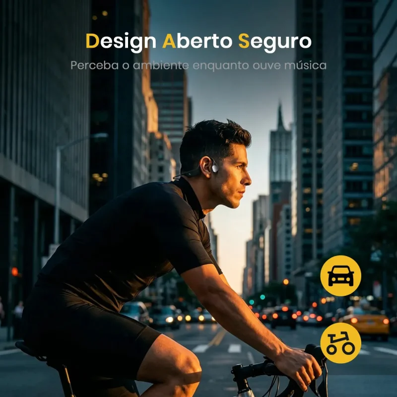 Fone De Conducao Ssea Daoyee Bluetooth 54 Esportivo