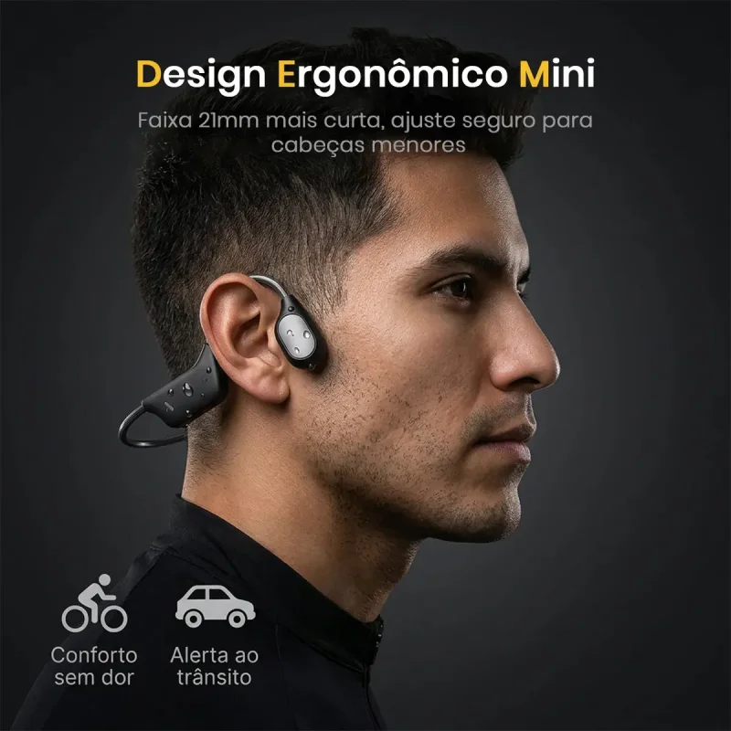 Fone De Conducao Ssea Daoyee Bluetooth 54 Esportivo