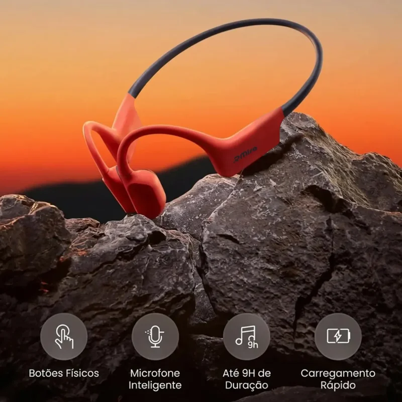 Fone De Conducao Ssea Rmira Esportivo Ipx8 Com Mp3