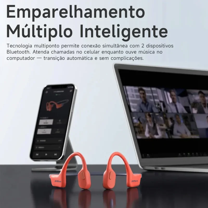 Fone De Conducao Ssea Rmira Esportivo Ipx8 Com Mp3