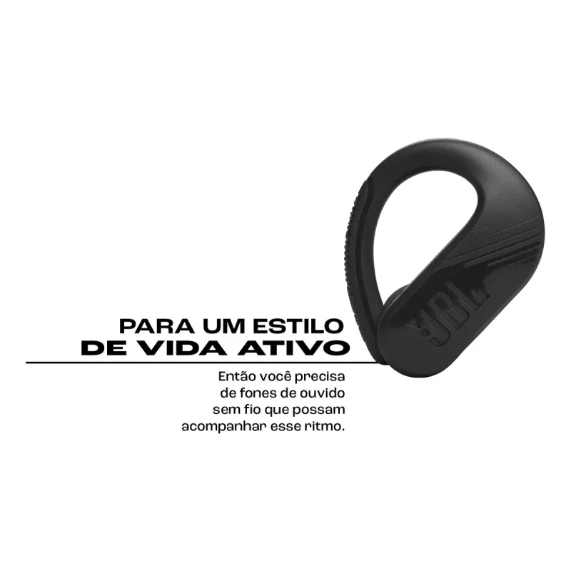 Fone De Ouvido Bluetooth Jbl Endurance Peak 3 Esportivo Preto