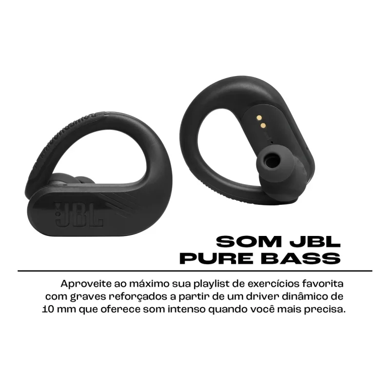 Fone De Ouvido Bluetooth Jbl Endurance Peak 3 Esportivo Preto