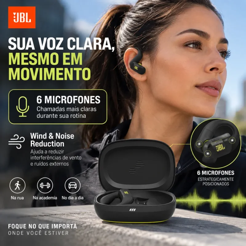 Fone De Ouvido Bluetooth Jbl Endurance Peak 4 Esportivo Anc