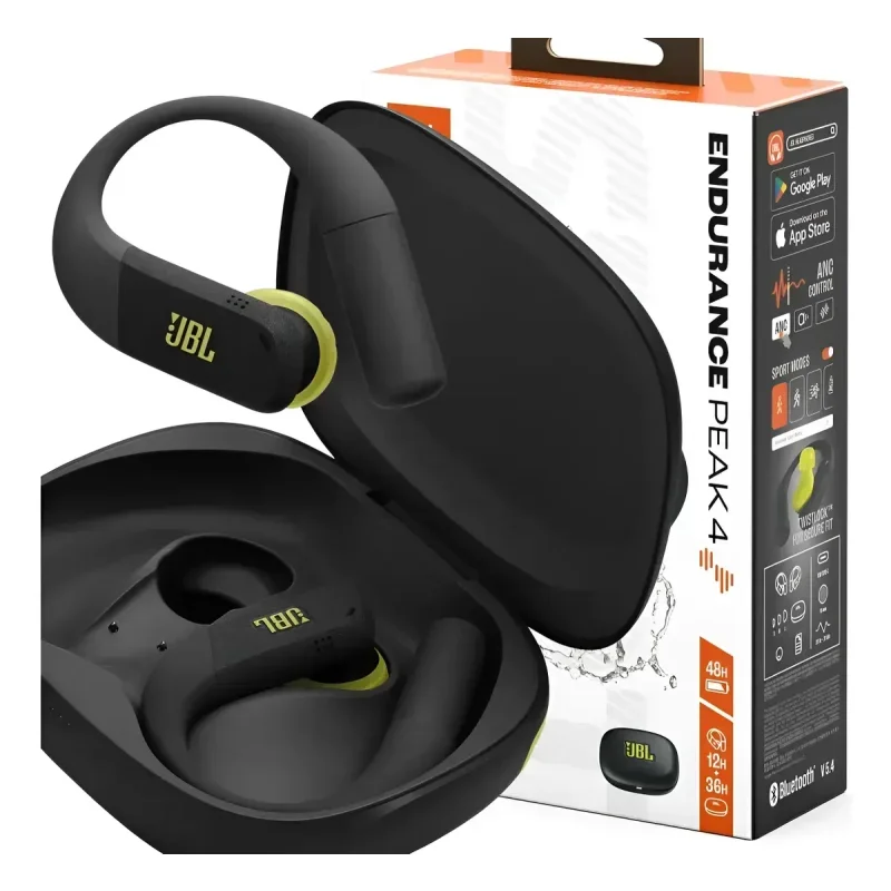 Fone de Ouvido Bluetooth JBL Endurance Peak 4 Esportivo ANC