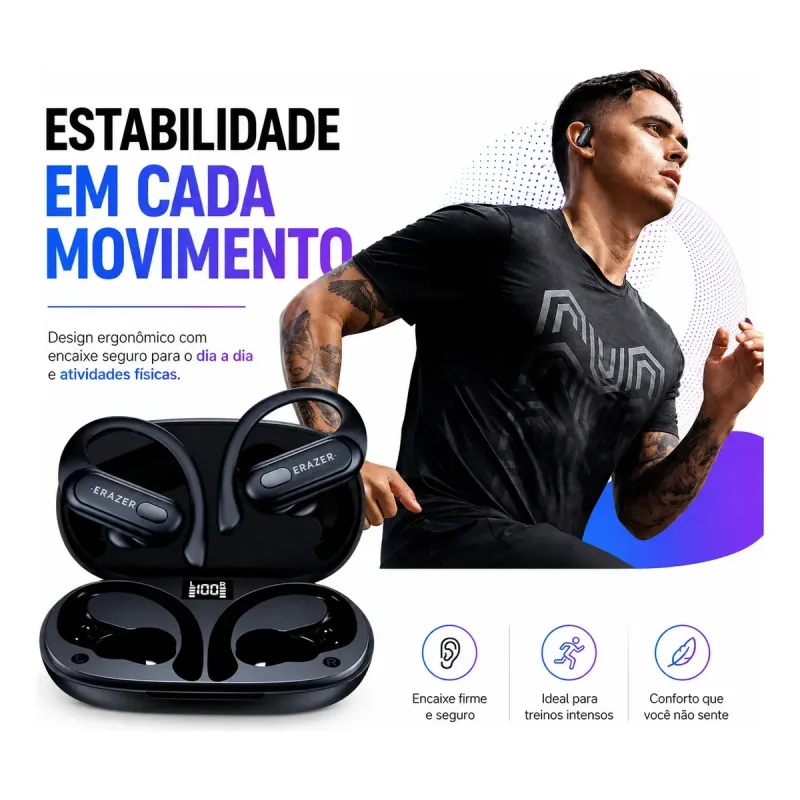 Fone De Ouvido Esportivo Bluetooth Lenovo Xt60 Erazer