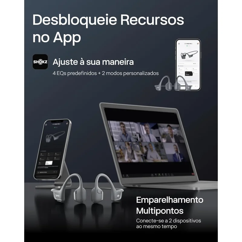 Fone De Ouvido Shokz Openrun Pro 2 S820 Conducao Ssea