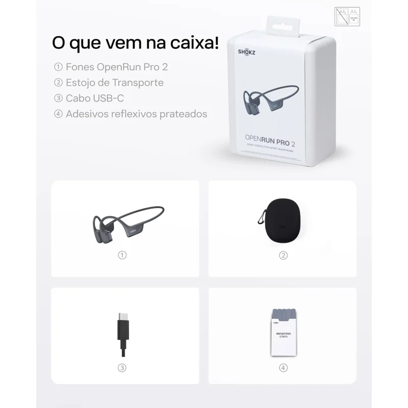 Fone De Ouvido Shokz Openrun Pro 2 S820 Conducao Ssea