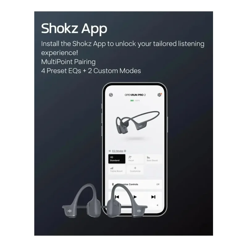 Fone De Ouvido Shokz Openrun Pro 2 S820 Conducao Ssea