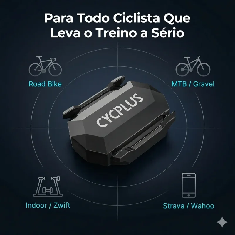 Sensor De Cadencia Ou Velocidade Cycplus C3 Bluetooth Ant