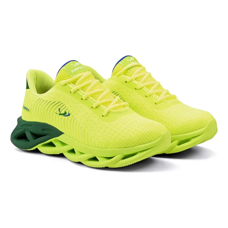 Tenis Esportivo Masculino Impax Leve E Confortavel Para Treino Limao