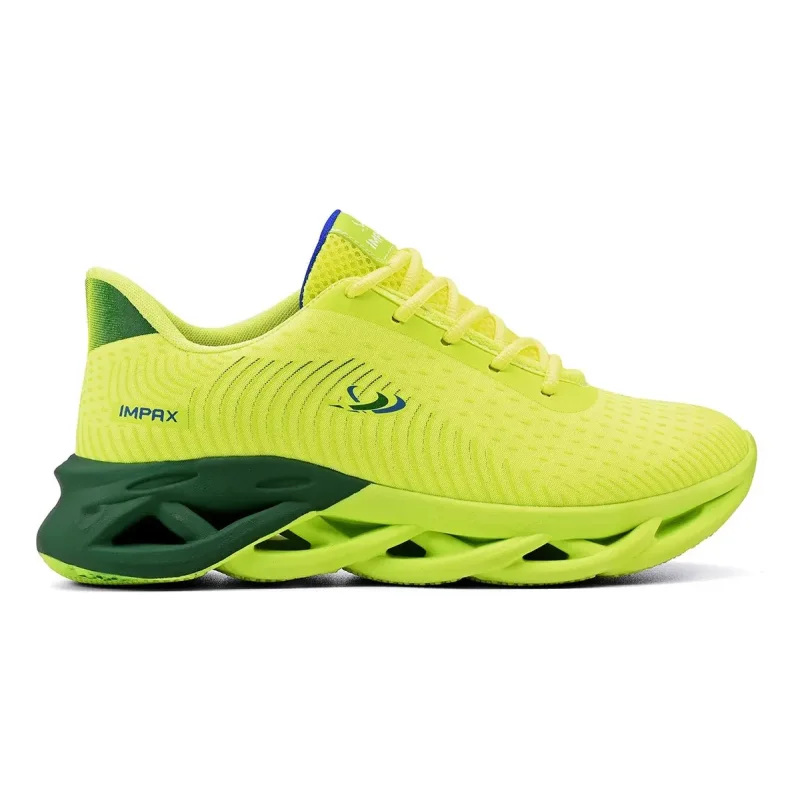 Tenis Esportivo Masculino Impax Leve E Confortavel Para Treino Limao