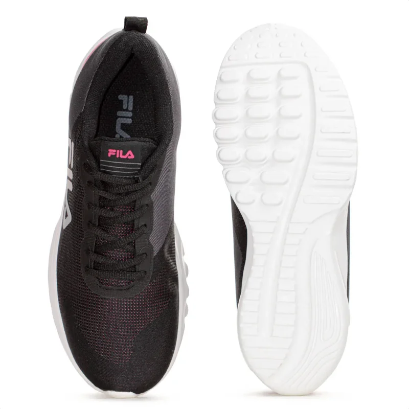 Tenis Fila Corrida Preto Feminino Amortecido Leve