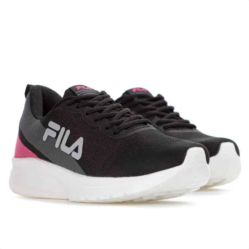 Tênis Fila Corrida Preto Feminino Amortecido Leve