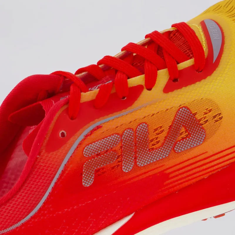 Tenis Fila Kr6 Frame Feminino Vermelho E Amarelo Calcado Esportivo Para Corrida
