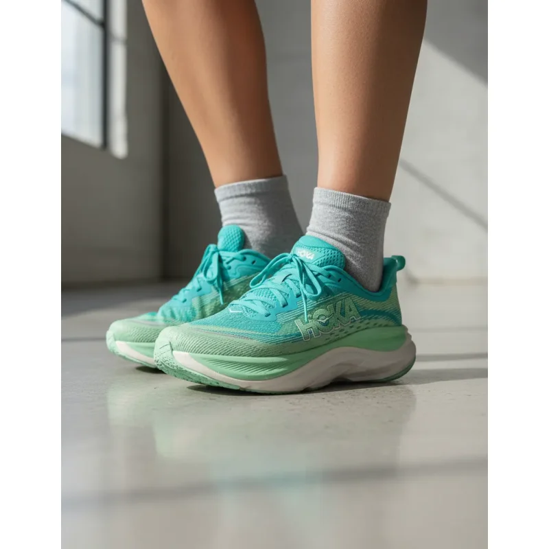 Tenis Hoka W Skyflow Feminino Verde Running Corrida