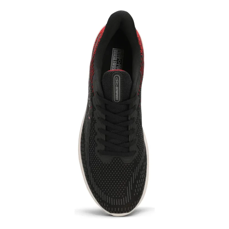 Tenis Masculino Olympikus Delta 122 Preto E Vermelho