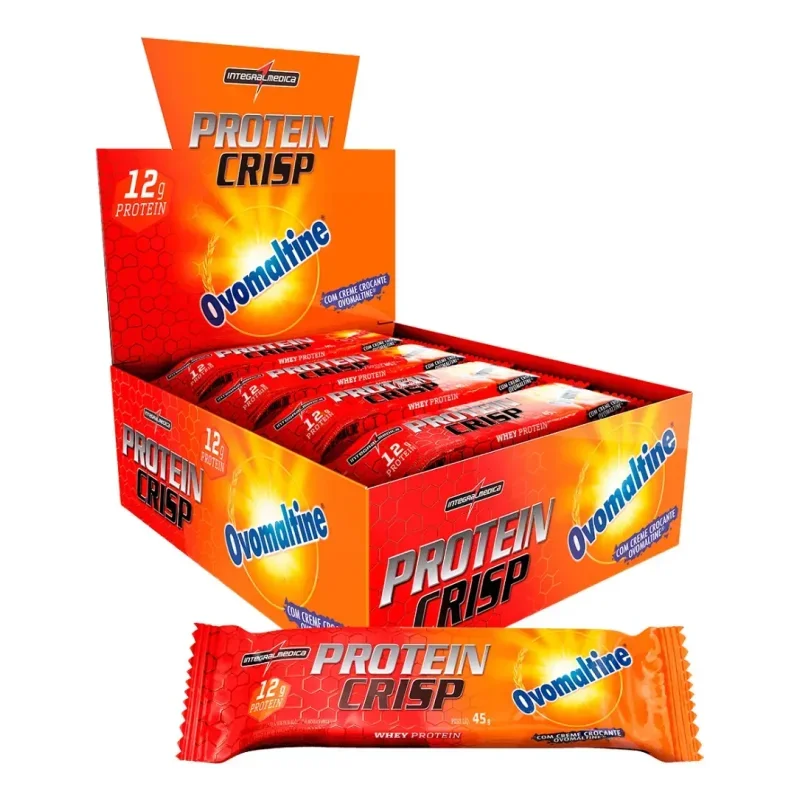Barra Protein Crisp Bar Integralmédica 12 Unidades 540g