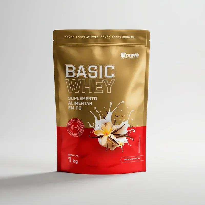 Basic Whey 1kg Growth Supplements Baunilha